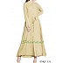 Front open Dress with belt- Greenish Beige Front open Dress with belt- Greenish Beige